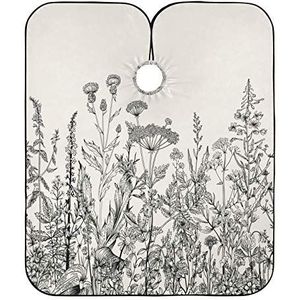 Styling Capes Zwart En Wit Bloemen Salon Cape Unisex Kappers Schort Waterdichte Kapper Kapper Cape Voor Kinderen Mannen Kapper Kapper Cape