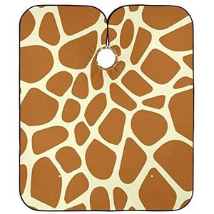 Volledige Lengte Cape Art Giraffe Strepen Kappers Cape Waterdicht Haar Snijden Jurk Professionele Kapper Kapper Cape Voor Vrouwen Mannen Kappers