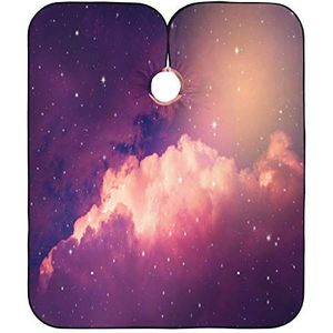 Haar Snijden Cape Nacht Paars Hemel Kappers Cape Verstelbare Kappers Cape Waterdichte Kappers Voor Vrouwen Styling Kinderen