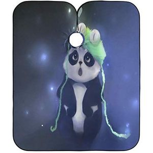 Kapper Cape Doek Nacht Leuke Panda Kapper Schort Cape Gepersonaliseerde Kappers Salon Cape Antistatische Kapsel Schort Jurk Voor Kapper Kappers Familie