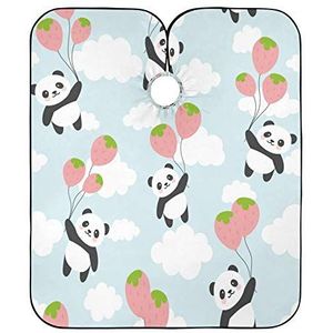 Kappers Jurk Kleurrijke Ballonnen Panda Kapper Kapper Cape Professionele Haar Snijden Schort Verstelbare Kappers Salon Cape Voor Snijden Styling Kappers