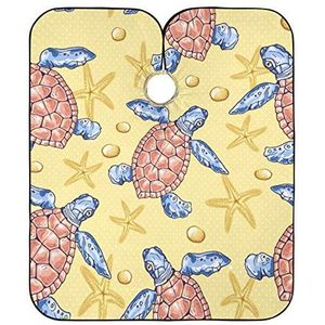 Kappers Cape Zomer Gekleurde Schildpad Kappers Schort Anti-Statische Haar Snijden Jurk Verstelbare Kapper Schort Voor Kapper Styling Kappers