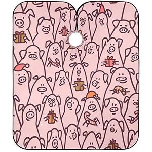 Kapper Cape Grappige Varkens Haar Snijden Schort Professionele Schort Anti-Statische Salon Cape Voor Salon Styling Mannen