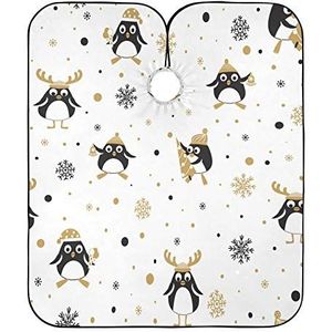 Kappers Cape Pinguïns En Sneeuwvlok Kapper Cape Waterdichte Styling Capes Unisex Kapper Cape Doek Voor Mannen Vrouwen Kappers