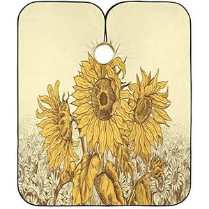 Haar Snijden Cape Zonnebloemen Kapsel Cape Waterdichte Kappers Salon Cape Vlekbestendig Kapper Schort Cape Voor Kapper Kapper Kleurplaten