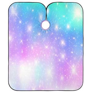 Kapper Kapsel Cape Regenboog Galaxy Kapper Schort Professionele Haar Snijden Jurk Verstelbare Kapper Kapper Cape Voor Kapsel Styling Kapper Kapper