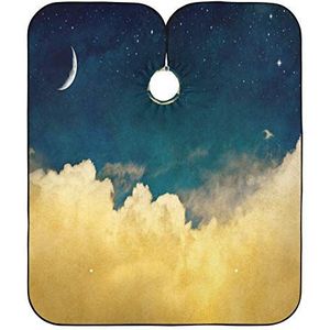 Kapper Cape Doek Halve Maan Kappers Jurk Vlekbestendig Kappers Waterdichte Salon Toga's Voor Styling Kapper Kinderen