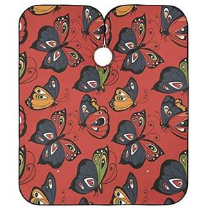 Haar Snijden Jurk Schoonheid Vlinders Kapper Schort Cape Vlekbestendig Kappers Jurk Verstelbare Kappers Voor Salon Kapper Snijden