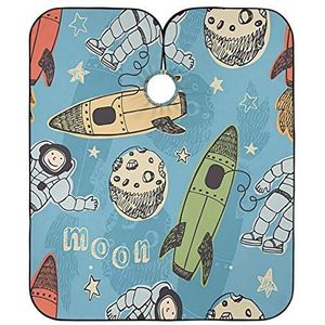 Salon Cape Ruimte Raketten Haar Snijden Schort Waterdichte Kapper Cape Unisex Kappers Salon Cape Voor Styling Vrouwen Kappers