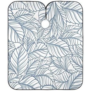 Kappers Blauwe Kleuren Blad Salon Toga's Gepersonaliseerde Salon Cape Waterdichte Kapper Jurk Voor Haar Snijden Kinderen Kapsel