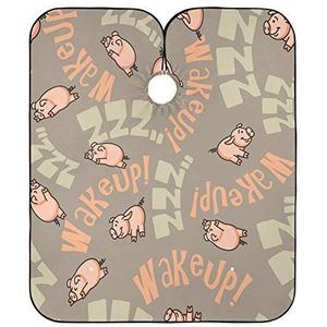 Kappers Cape Letter Varken Kappers Jurk Gepersonaliseerde Kappers Schort Unisex Haar Snijden Jurk Voor Snijden Salon Styling