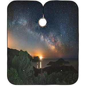 Styling Capes Cape Malfatano Op De Melkweg Haar Snijden Schort Anti-Statische Kappers Schort Vlekbestendig Kapper Schort Voor Kleuren Styling Mannen