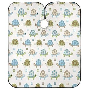 Kapper Cape Cartoon Schildpad Patroon Kapper Kapper Cape Waterdichte Kapper Cape Doek Unisex Kapper Kapper Cape Voor Vrouwen Mannen Kinderen