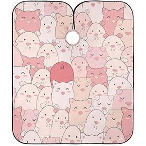 Kappers Jurk Leuke Varkens Patroon Kapper Kapper Cape Verstelbare Kappers Jurk Gepersonaliseerde Kapper Cape Voor Vrouwen Styling Kapper