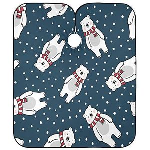 Styling Capes Leuke Cartoon Ijsbeer Kappers Cape Gepersonaliseerde Kapper Kapper Cape Verstelbare Kappers Jurk Voor Kinderen Kinderen Mannen