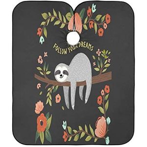 Styling Capes Bloem Luiaard Boom Kapper Cape Gepersonaliseerde Haar Snijden Jurk Unisex Kapper Kapper Cape Voor Kids Salon Mannen