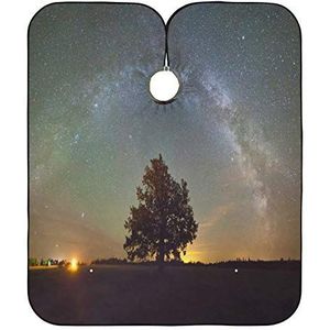 Styling Capes Sterrenhemel Nachtlandschap Salon Cape Anti-Statische Haar Snijden Cape Waterdicht Haar Snijden Schort Voor Mannen Kapper Snijden