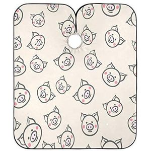 Kappers Jurk Leuke Varken Doodle Kappers Salon Cape Waterdichte Kapper Cape Unisex Haar Snijden Cape Voor Familie Kapper Snijden