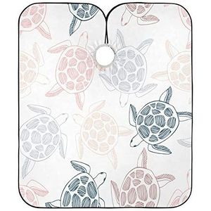 Kapper Kapper Kaapse Zeeschildpadden Patroon Haar Snijden Jurk Professionele Haar Snijden Jurk Vlekbestendig Kappers Schort Voor Kappers Vrouwen Kids