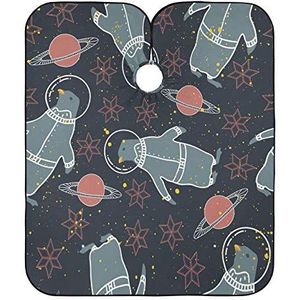 Salon Cape Ruimte Pinguïns Kapper Jurk Vlekbestendig Volledige Lengte Cape Gepersonaliseerde Kappers Schort Voor Vrouwen Mannen Kleuren