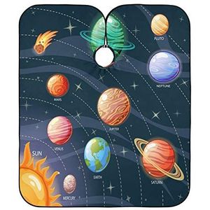 Salon Cape Zonnestelsel Kapper Schort Vlekbestendig Kappers Schort Anti-Statische Volledige Lengte Cape Voor Kapper Mannen