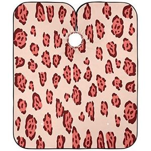 Haar Snijden Cape Roze Luipaard Print Salon Cape Anti-Statische Haar Snijden Jurk Waterdichte Kappers Schort Voor Kinderen Kleuren Vrouwen