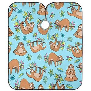 Haar Snijden Jurk Cartoon Luiaard Kapsel Cape Professionele Kappers Cape Verstelbare Kappers Jurk Voor Familie Snijden Kapper