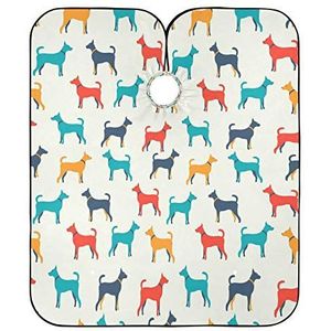Styling Capes Dier Hond Patroon Schort Vlekbestendige Kappers Cape Verstelbare Kappers Schort Voor Kapper Kleurplaten Vrouwen