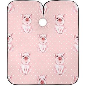 Kappers Schort Roze Varken Haar Snijden Schort Gepersonaliseerde Kappers Cape Professionele Haar Snijden Jurk Voor Kinderen Mannen Vrouwen