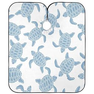 Kapper Cape Doek Zwemmen Blauw Schildpad Haar Snijden Cape Waterdichte Salon Toga's Anti-Statische Kappers Voor Kappers Styling