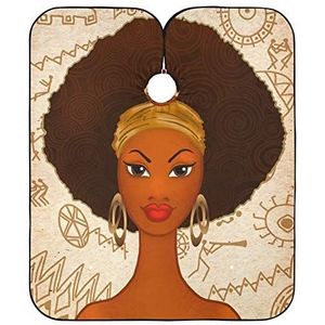 Kapper Kapsel Cape Jonge Mode Zwarte Vrouw Schort Professionele Kappers Cape Verstelbare Kapper Cape Voor Salon Kinderen Mannen