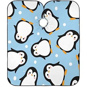 Kappers Jurk Leuke Pinguïn Patroon Kappers Schort Waterdichte Kapper Cape Doek Vlekbestendig Kapper Schort Cape Voor Kappers Familie Kleuren