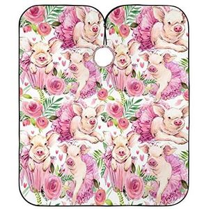 Salon Cape Leuke Varken Kappers Salon Cape Waterdichte Haar Snijden Jurk Unisex Kapper Kapper Cape Voor Vrouwen Kinderen Kids