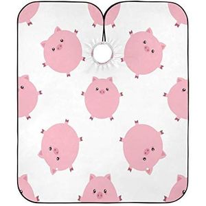 Haar Snijden Schort Vet Varken Haar Snijden Jurk Professionele Salon Cape Gepersonaliseerde Kapper Cape Doek Voor Kinderen Kleuren Snijden