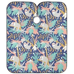 Kapsel Cape Tropische Luiaard Styling Capes Vlekbestendig Schort Professionele Salon Cape Voor Kapper Salon Styling