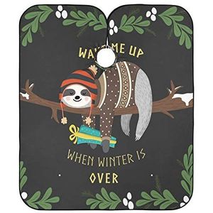 Kappers Cape Luiaard Op De Boom Kapsel Schort Jurk Waterdichte Salon Cape Professionele Haar Snijden Jurk Voor Styling Kapsel Kappers