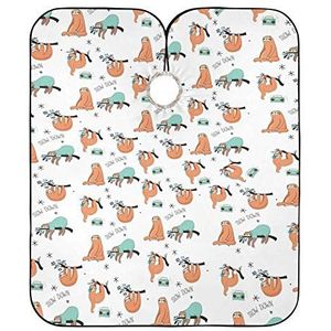 Kapper Cape Doek Cartoon Luiaard Salon Cape Waterdichte Salon Jurken Professionele Kapper Kapper Cape Voor Mannen Salon Kinderen