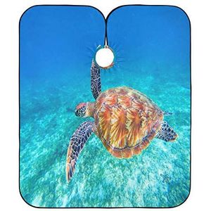 Haar Snijden Schort Grote Groene Schildpad Kapper Kapper Cape Vlekbestendig Schort Professionele Haar Snijden Jurk Voor Salon Kinderen Vrouwen