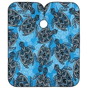 Salon Cape Schildpadden Patroon Haar Snijden Cape Gepersonaliseerde Kappers Jurk Unisex Kapsel Cape Voor Styling Vrouwen Kapper