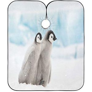Kapper Jurk Keizer Pinguïn Kappers Jurk Professionele Styling Capes Anti-Statische Haar Snijden Cape Voor Familie Kids Kleurplaten