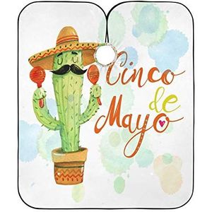 Volledige Lengte Cape Aquarel Mexico Cactus Baard Haar Snijden Schort Unisex Kapsel Cape Waterdichte Kapper Schort Voor Mannen Kapper Kapsel