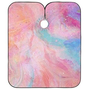 Kappers Jurk Aquarelspray Haarknipjurk Waterdicht Salon Kappers Schoudermantel Polyester Haarknip Cape Voor Volwassenen Kinderen Haarknippen