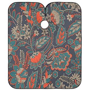 Kappers Jurk Damast Stijl Bloem Haar Snijden Jurk Verstelbare Styling Capes Waterdichte Kapper Cape Voor Kapper Kappers Familie