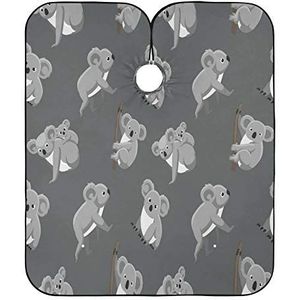 Haar Snijden Jurk Luiaard Op Boom Grijs Haar Snijden Cape Gepersonaliseerde Haar Snijden Schort Vlekbestendige Kappers Jurk Voor Styling Mannen Vrouwen