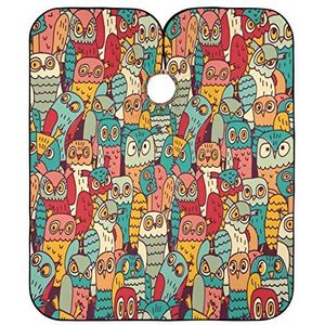 Kappers Salon Cape Uil Vogel Salon Cape Vlekbestendig Haar Snijden Schort Waterdichte Volledige Lengte Cape Voor Mannen Vrouwen Kapper