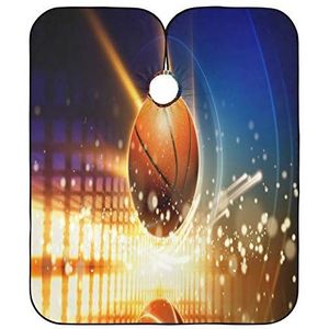 Kapper Kapsel Cape Basketbal Brand Voetbal Haar Snijden Jurk Verstelbare Kapper Schort Gepersonaliseerde Kapsel Schort Jurk Voor Mannen Kleuren Familie