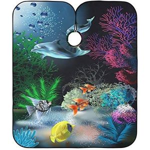 Salon Cape De Onderwater Wereld Kappers Cape Waterdichte Kappers Jurk Anti-Statische Kapper Schort Voor Kinderen Vrouwen Salon