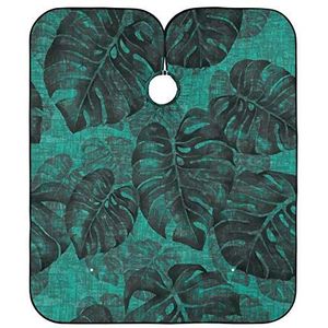 Haar Snijden Jurk Monstera Camo Kappers Toga Waterdicht Haar Snijden Jurk Unisex Kappers Cape Voor Styling Snijden Kappers