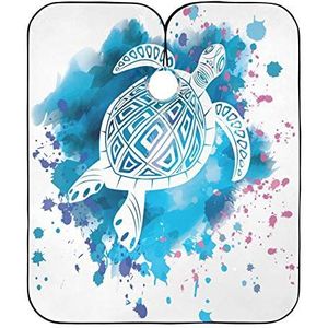 Kapper Kapper Cape Totem Dier Schildpad Salon Cape Unisex Kappers Salon Cape Waterdichte Kappers Cape Voor Snijden Kapper Styling