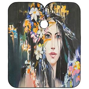 Kappers Schort Mooie Vrouw Kapper Cape Unisex Styling Capes Verstelbare Salon Jurken Voor Kinderen Kappers Familie